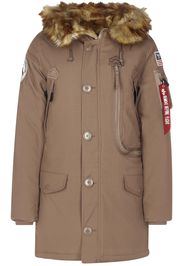 ALPHA INDUSTRIES Parka invernale 'Polar'  navy / marrone / rosso / bianco