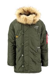 ALPHA INDUSTRIES Giacca invernale 'N3B Airborne'  verde scuro