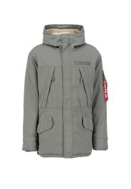 ALPHA INDUSTRIES Parka invernale 'N3B Expedition'  verde / rosso sangue