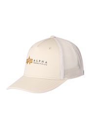 ALPHA INDUSTRIES Cappello da baseball  crema / miele / nero / bianco