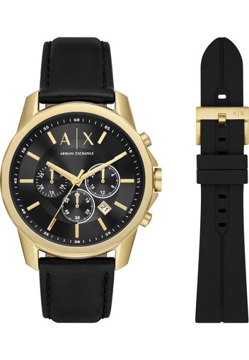 ARMANI EXCHANGE Orologio analogico  oro / nero