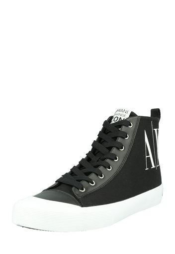 ARMANI EXCHANGE Sneaker alta  nero / bianco