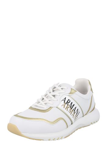 ARMANI EXCHANGE Sneaker bassa  oro / nero / bianco