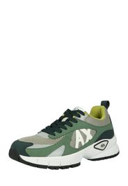 ARMANI EXCHANGE Sneaker bassa  verde / verde scuro / bianco