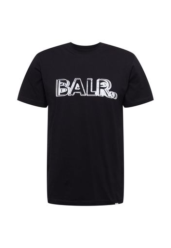 BALR. Maglietta 'Olaf'  nero / bianco