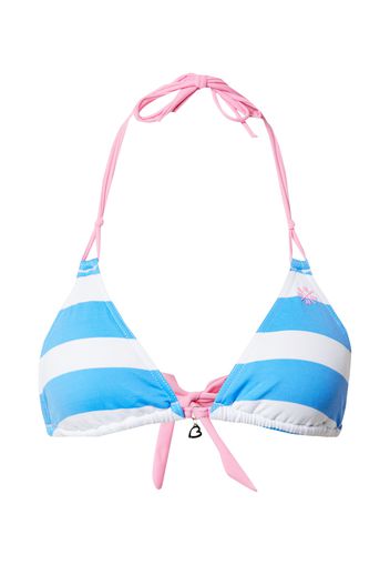 Banana Moon Top per bikini 'YERO TEAM'  blu / bianco / rosa