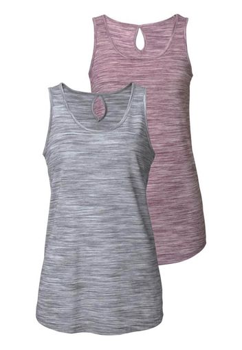 BEACH TIME Top  grigio / lilla