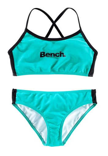 BENCH Abbigliamento da mare sportivo  turchese / nero