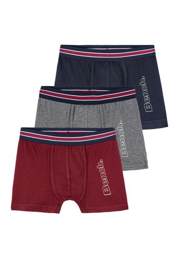 BENCH Pantaloncini intimi  rosso / grigio / navy / bianco