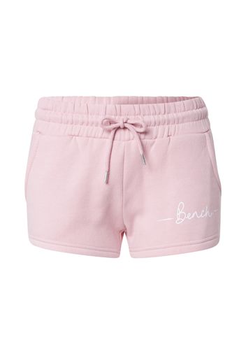 BENCH Pantaloni 'NOVA'  rosa / bianco