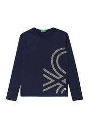 UNITED COLORS OF BENETTON Maglietta  navy / argento