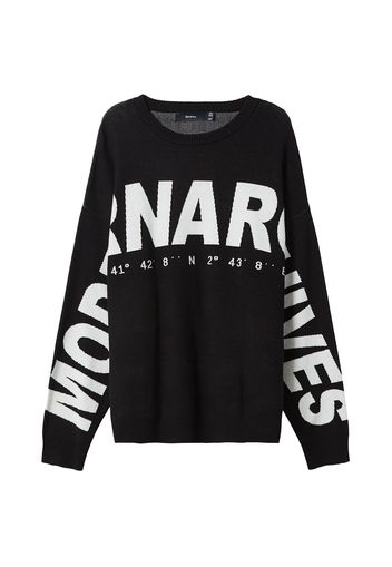 Bershka Pullover  nero / bianco