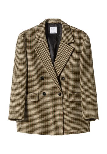 Bershka Blazer  beige / verde / nero