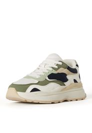 Bershka Sneaker bassa  beige / nero / verde pastello / cachi