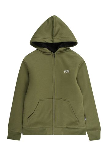 BILLABONG Giacca di felpa sportiva  verde sfumato / nero / bianco