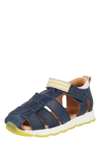 BISGAARD Calzatura aperta 'CALI'  navy / bianco / beige / giallo