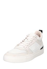 BLACKSTONE Sneaker alta  beige / nero / bianco