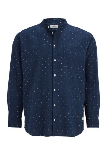 Blend Big Camicia  navy / bianco