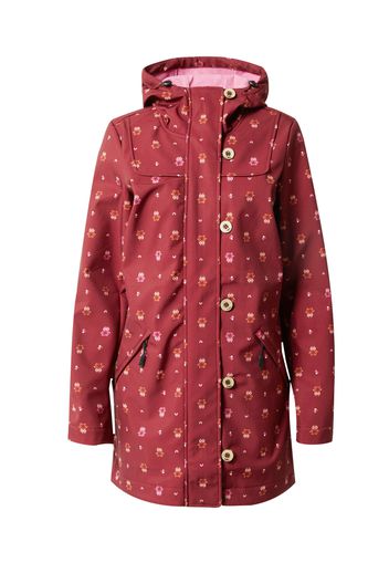 Blutsgeschwister Cappotto funzionale 'Wild Weather'  marrone / rosa / rosso vino