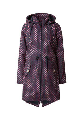 Blutsgeschwister Cappotto funzionale 'Swallowtail Promenade'  navy / rosa chiaro / rosso acceso / bianco