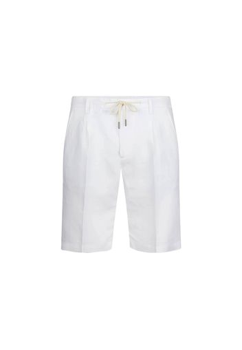 Boggi Milano Pantaloni con pieghe  bianco