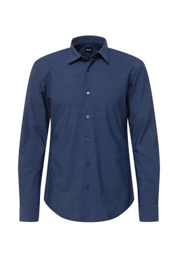 BOSS Black Camicia 'Roan'  blu scuro / bianco