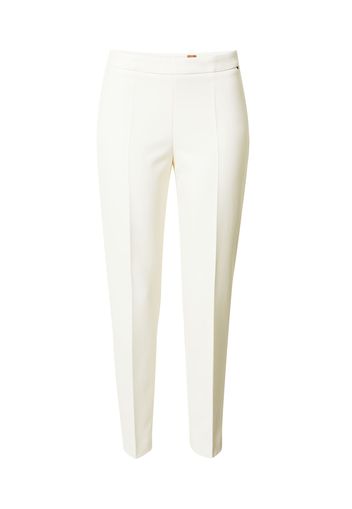 BOSS Black Pantaloni con piega frontale 'Tiluna'  bianco