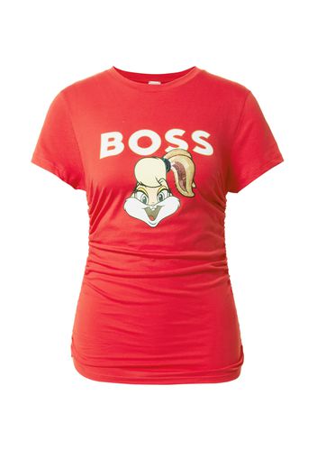 BOSS Black Maglietta 'Ecabi'  rosso / nero / bianco