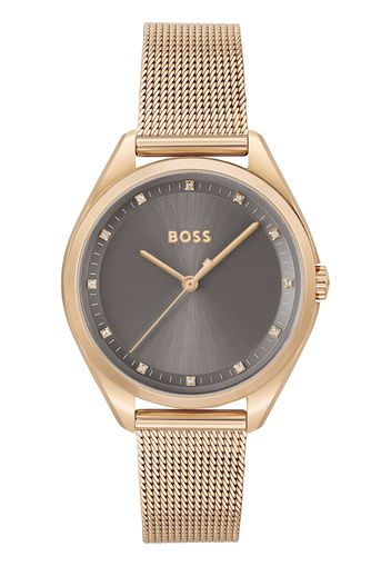 BOSS Black Orologio analogico  giallo oro / grigio scuro