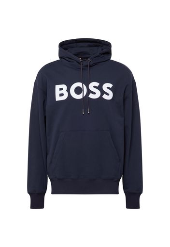 BOSS Black Felpa 'Sullivan 08'  blu scuro / bianco