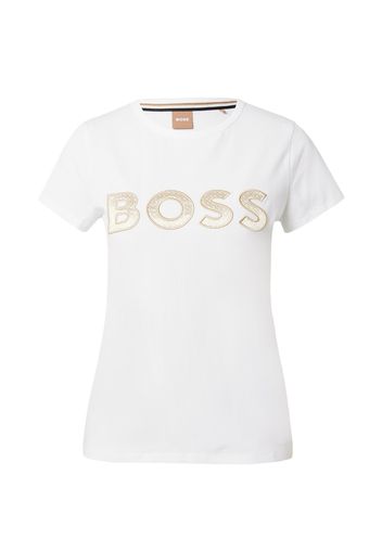 BOSS Black Maglietta 'Eventsa'  beige scuro / bianco