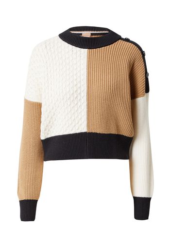 BOSS Black Pullover 'Floranita'  beige scuro / nero / bianco