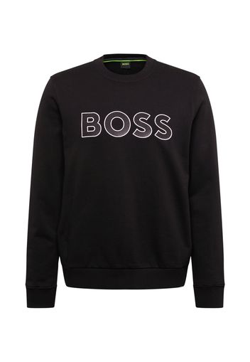 BOSS Green Felpa 'Salbo'  nero / bianco