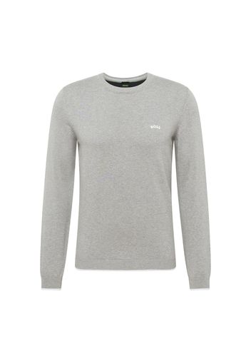 BOSS Green Pullover  grigio chiaro / bianco