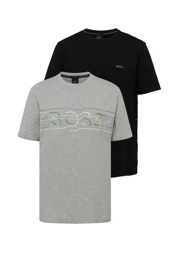 BOSS Green Maglietta  grigio sfumato / verde / nero / offwhite