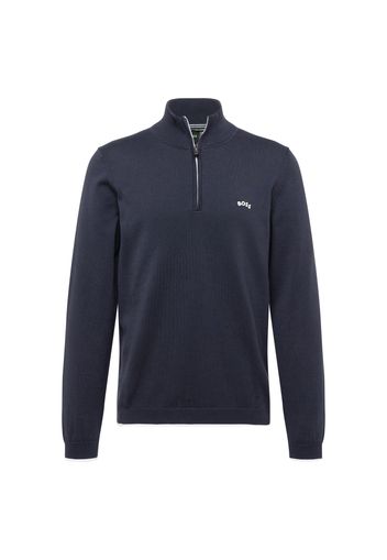 BOSS Green Pullover  blu scuro / bianco