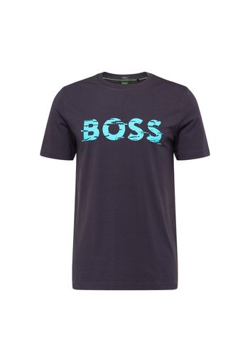 BOSS Green Maglietta  turchese / blu scuro