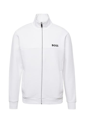 BOSS Green Giacca di felpa 'Skaz 1'  nero / bianco