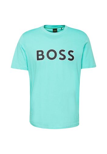 BOSS Green Maglietta  turchese / nero / bianco