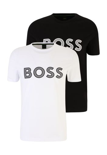 BOSS Green Maglietta  nero / bianco