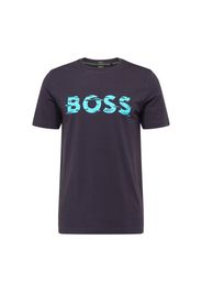 BOSS Green Maglietta  turchese / blu scuro