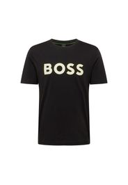 BOSS Green Maglietta  nero / bianco