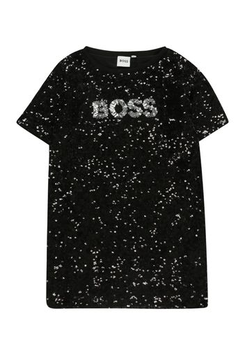 BOSS Kidswear Abito  nero / argento