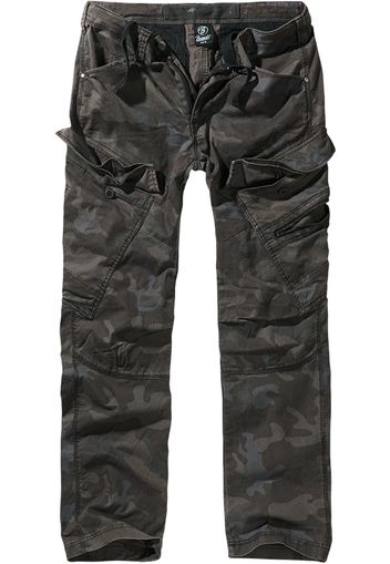 Brandit Pantaloni cargo  marrone scuro / grigio scuro / broccato