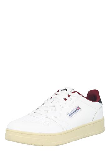 BRITISH KNIGHTS Sneaker bassa 'NOORS'  bianco / rosso vino