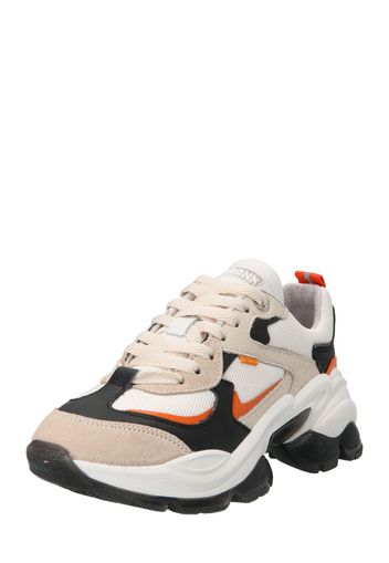 BRONX Sneaker bassa 'Linn'  beige / arancione / nero / bianco