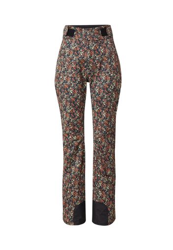 BRUNOTTI Pantaloni per outdoor 'Sunpeak-Flower'  camello / navy / petrolio / menta