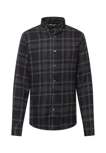 Bruun & Stengade Camicia 'Sarpsborg'  grigio / nero sfumato