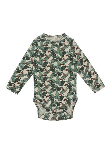 Bruuns Bazaar Kids Tutina / body per bambino  beige / verde / marrone