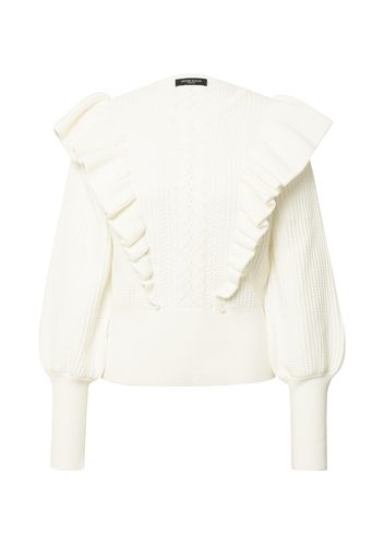 BRUUNS BAZAAR Pullover 'Simona Catalia'  bianco lana